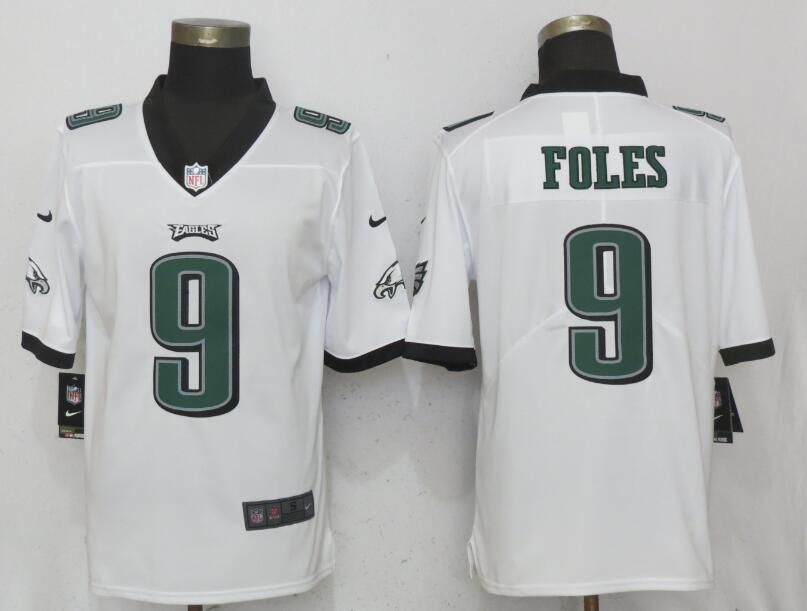 Men Philadelphia Eagles 9 Foles White Vapor Untouchable Limited Nike NFL Jerseys